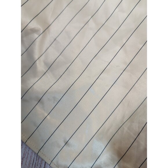 ZARA Women's Satin Effect Gold Striped Shorts Boxer Satin Size Medium - Picture 6 of 6